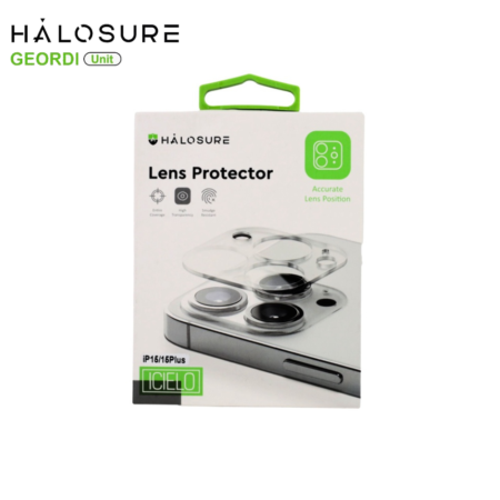 Halosure ฟิล์มกระจกป้องกันเลนส์กล้อง Lens Glass film แบบใส เต็มแผ่น ป้องกันการแตกร้าว 99.99% สําหรับ i-Phone 15 Series