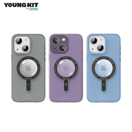 (ของแท้) Youngkit Rock Stone Case 14 Pro max ชาร์จไร้สายไม่ต้องถอดเคส